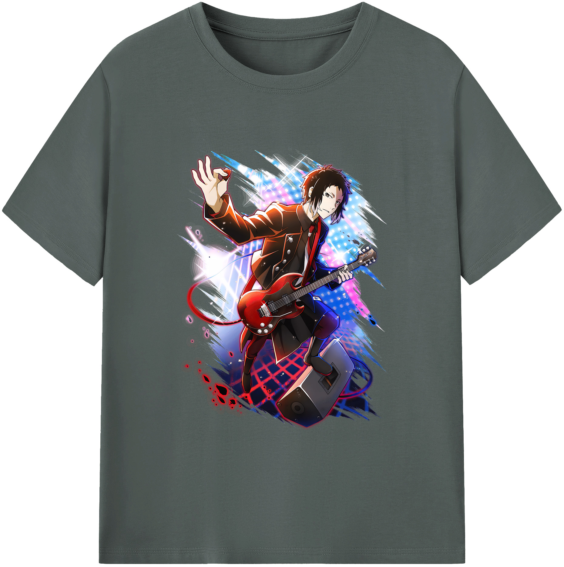 （画像用） 文豪ストレイドッグス Bungo Stray Dogs 綿100％ メンズ半袖Tシャツ｜肌触りやわらか＆通気性